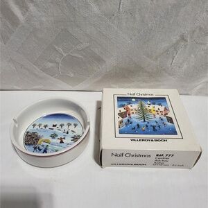 Vintage Christmas Theme Villeroy & Boch Ashtray